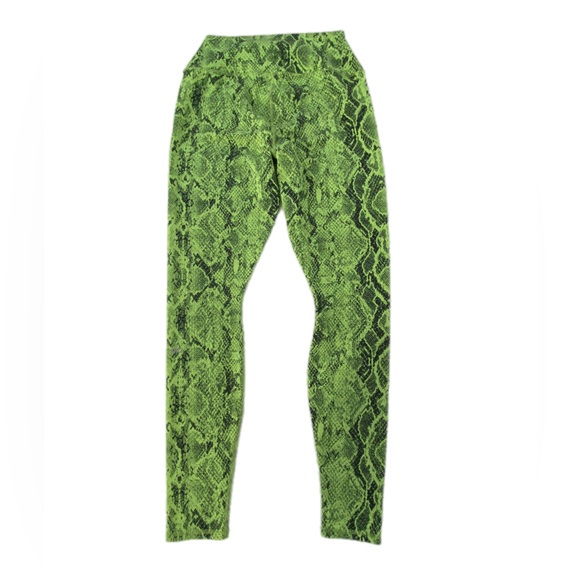Alo high waist Vapor legging snakeskin green Large EUC - Picture 11 of 16